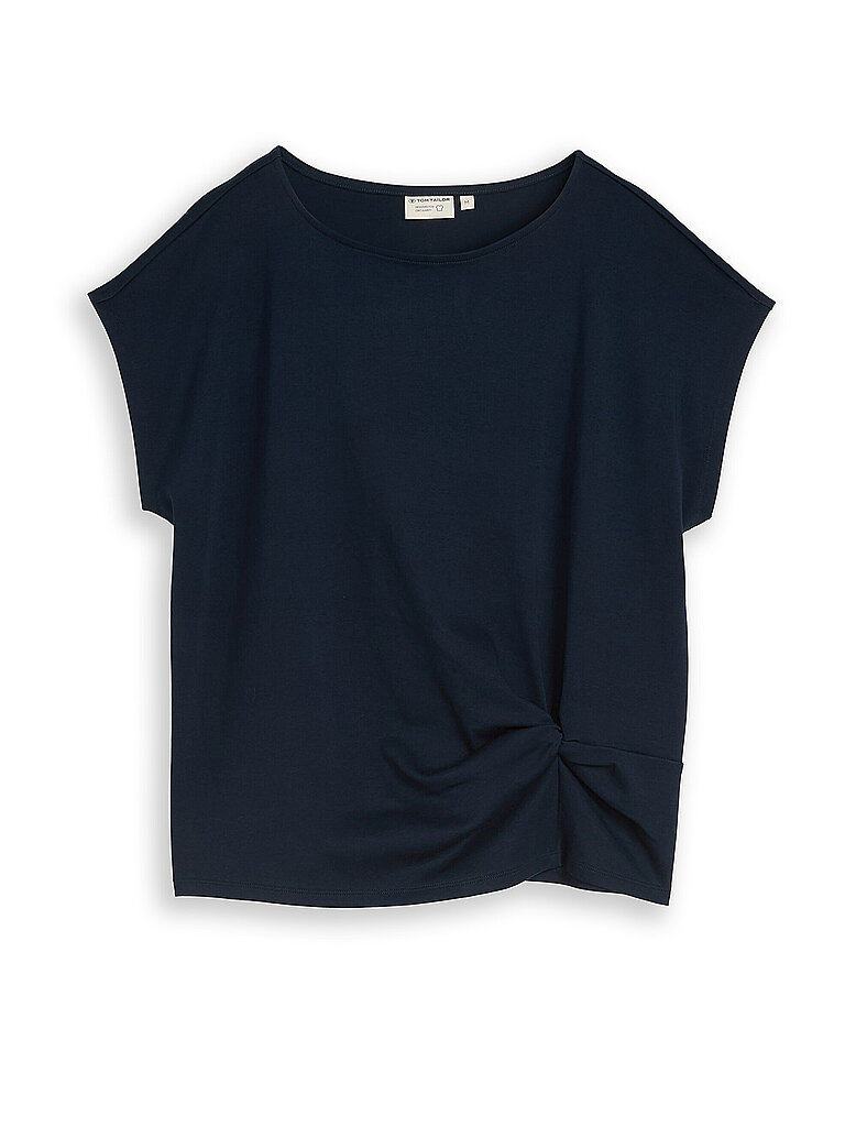 T-Shirt TOM TAILOR, Damen, Gr. M, sky captain, Jersey, Obermaterial: 100% Baumwolle, unifarben, regular fit normal, Rundhals, Shirts T-Shirt 4